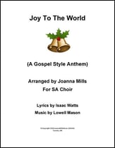 Joy to the World SA choral sheet music cover